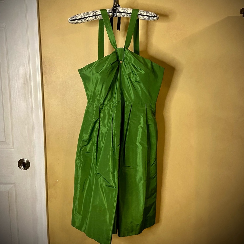 J Crew green Halter Dress